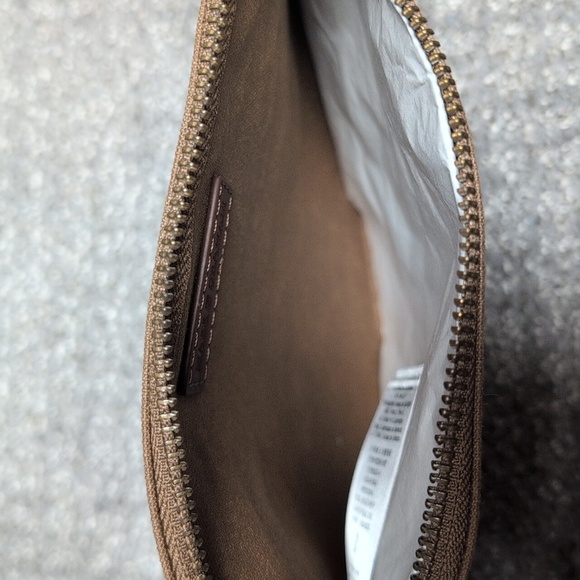 Mark & Graham Brown Canvas Zip Pouch - Picture 4 of 5